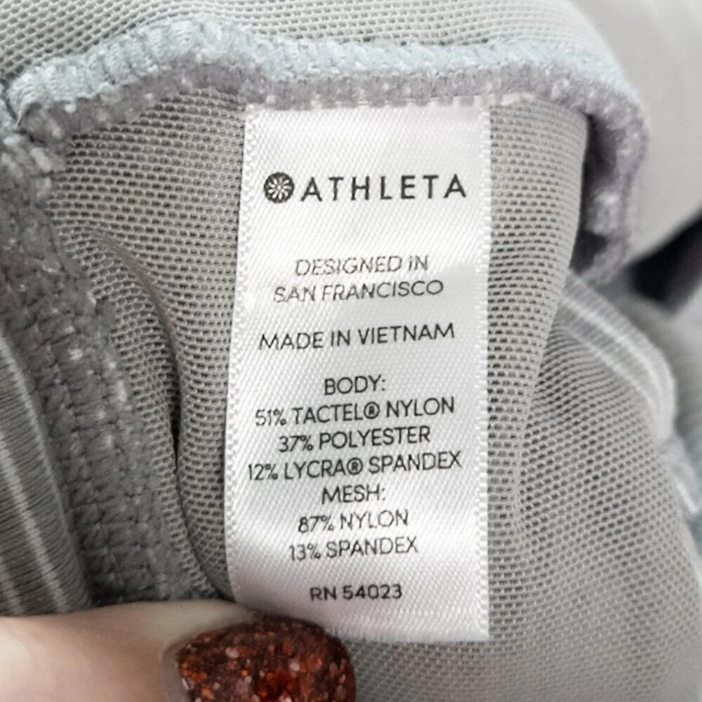 Athleta Stripe Modern Metro Shortie 3.5
